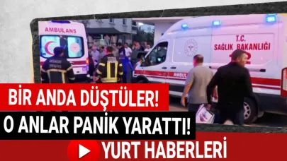 Kabinle birlikte 3 kat düştüler