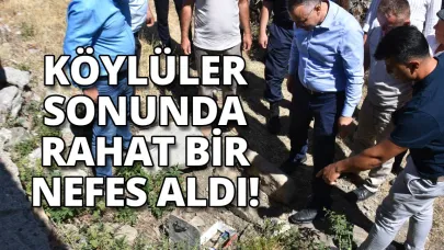 Su sayacıyla köyde su sorunu çözüldü