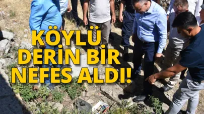 Su sayacıyla köyde su sorunu çözüldü