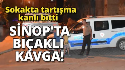 Sokak ortasında bıçaklı kavga:1 yaralı