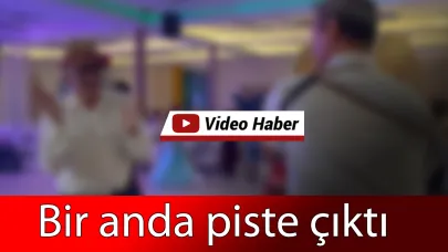 Davul zurnayı görünce dayanamadı