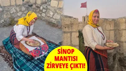 Tarihi kalenin zirvesinde Sinop Mantısı rüzgarı!