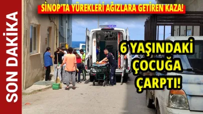 Sinop'ta elektrikli motosiklet 6 yaşındaki çocuğa çarptı