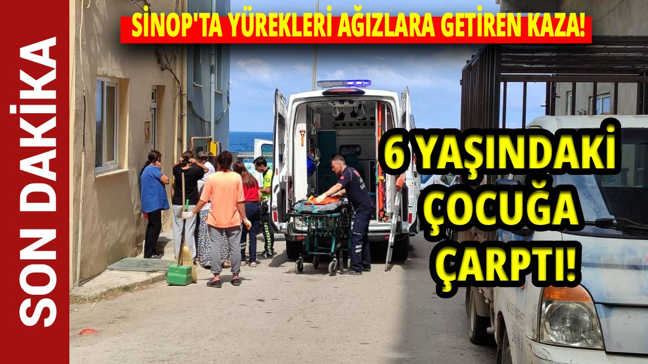 Sinop'ta elektrikli motosiklet 6 yaşındaki çocuğa çarptı