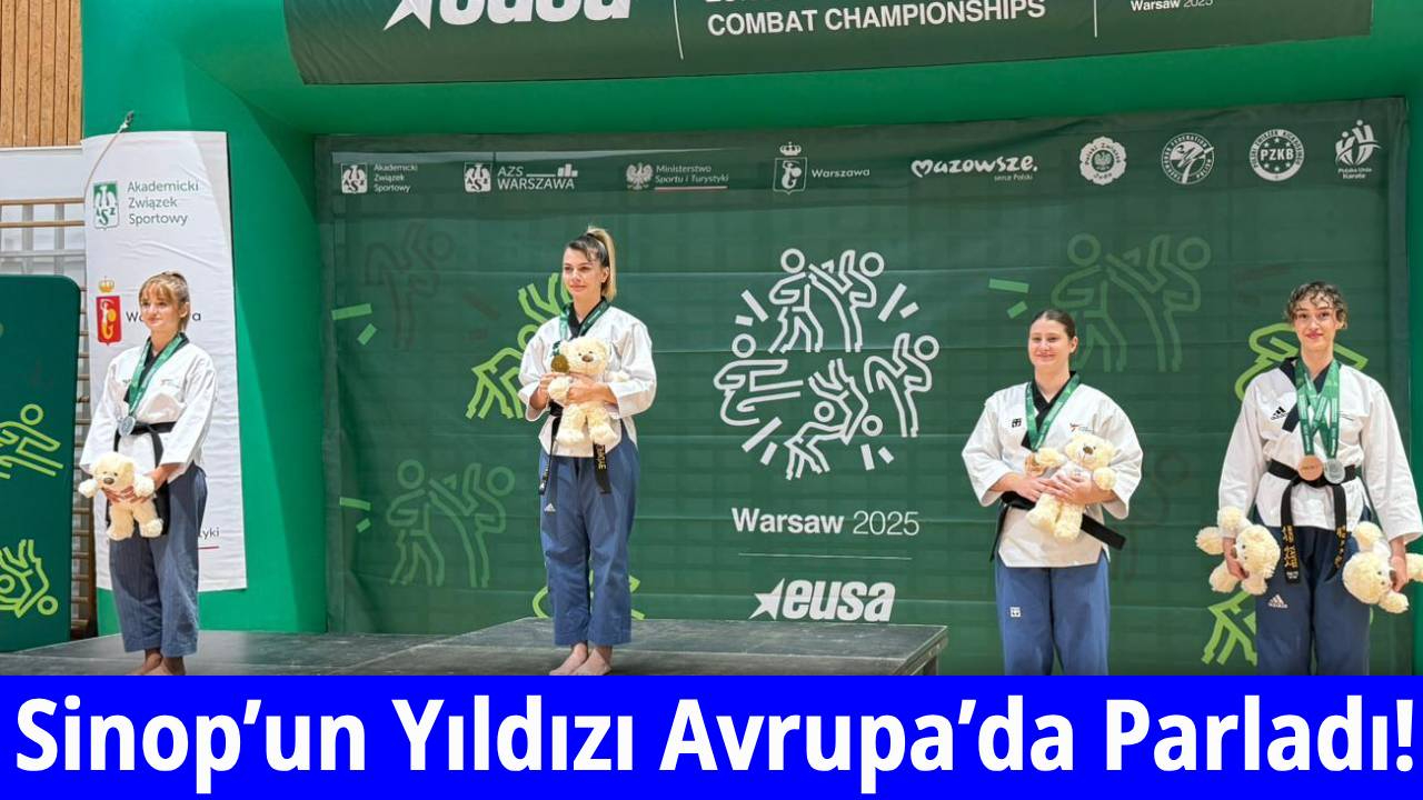 Avrupa Şampiyonu Ertunç Sinop’u gururlandırdı