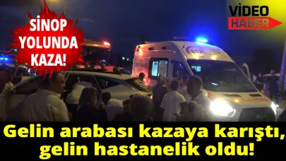 Düğün konvoyu hastanede bitti