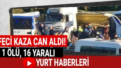 Türkiye güne zincirleme kaza ile uyandı:1 ölü, 16 yaralı