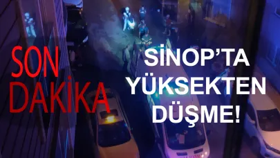 Sinop'ta bir genç balkondan düştü