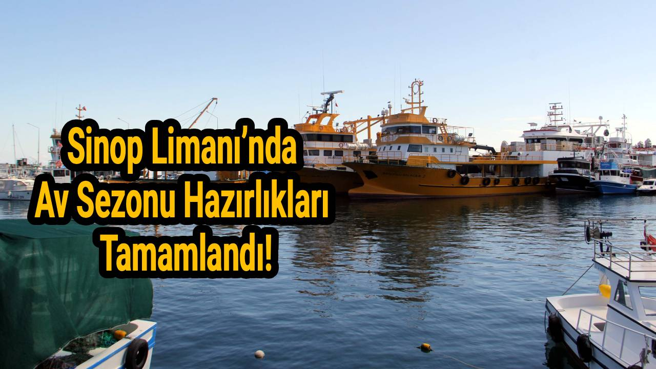 Sinop'ta av sezonu öncesi balıkçı tekneleri denetimden geçti