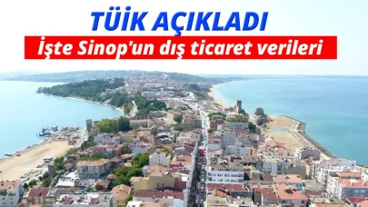 Sinop'un dış ticaret rakamları açıklandı