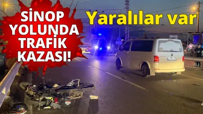 Motosiklet ile elektrikli bisiklet çarpıştı:2 yaralı