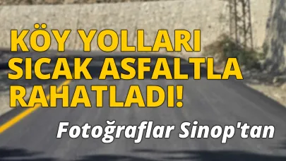 Köylüler asfalt sevinci yaşıyor