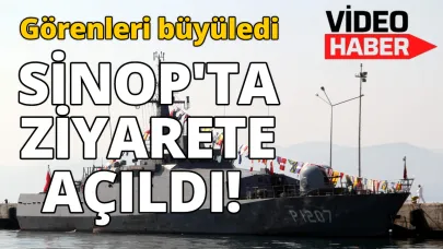 Sinop'ta "TCG Tekirdağ" ziyarete açıldı