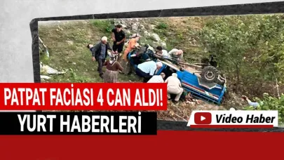 'Patpat' uçuruma devrildi: 4 ölü, 3 yaralı