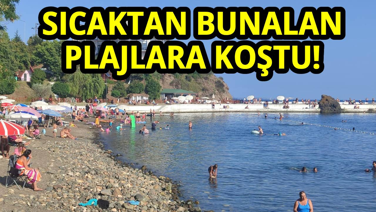 Sinop'ta sahillerde hafta sonu yoğunluğu!