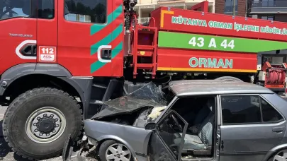 Orman arazözü ile otomobil kavşakta çarpıştı: 1 yaralı