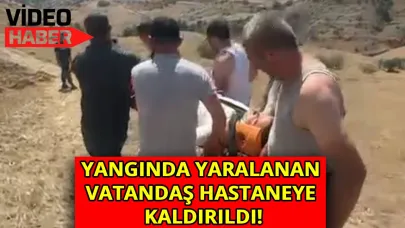 Sinop'ta arazi yangınında yaralanan vatandaş tedavi altına alındı