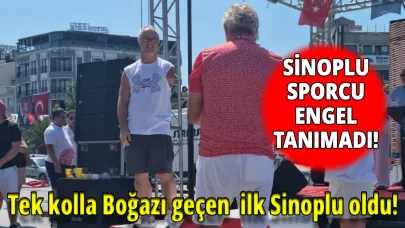 Sinoplu sporcudan Boğaz’da tarihi başarı