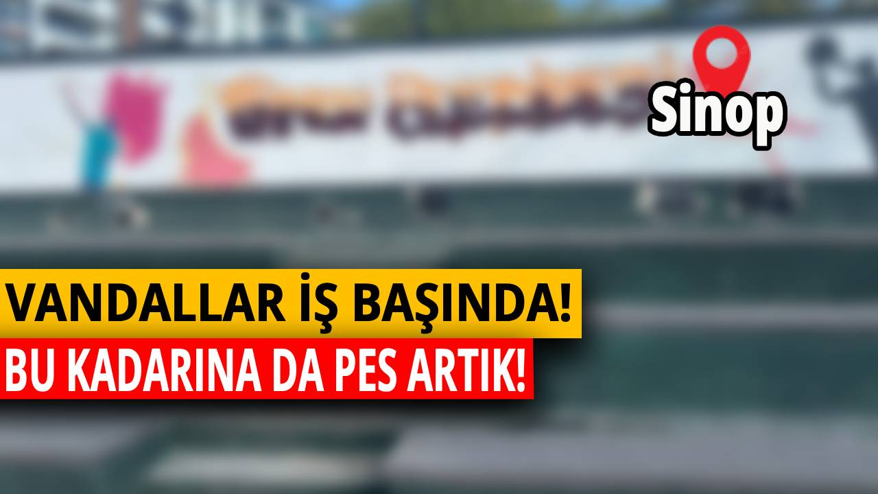 Sinop'ta Vandallar iş başında!