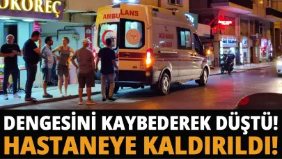 Sinop'ta dengesini kaybederek düşen adam yaralandı!