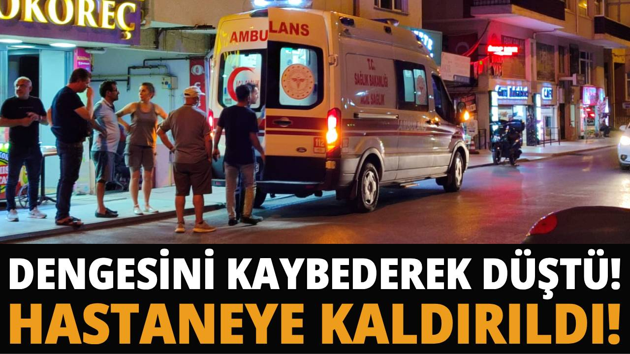 Sinop'ta dengesini kaybederek düşen adam yaralandı!
