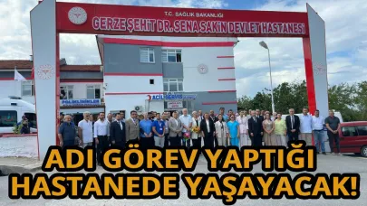 Sinop’ta anlamlı tören: Dr. Sena Sakin’in adı ölümsüzleştirildi