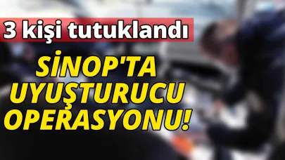 Şüphelilerin üzerinden uyuşturucu çıktı:3 tutuklama