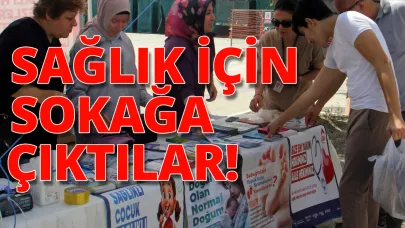 Sağlık Sokağı'nda vatandaşlar bilgilendiriliyor