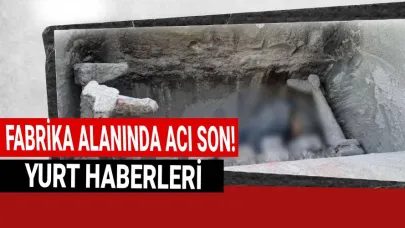 Beton mikserine düşen işçi feci şekilde can verdi!