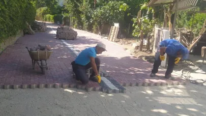 Bozulmuş yollar yenileniyor