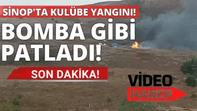 Sinop’ta kulübe yangını! Ekipler müdahale ediyor