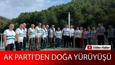 İl Başkanı Üçüncüoğlu öncülüğünde yürüdüler
