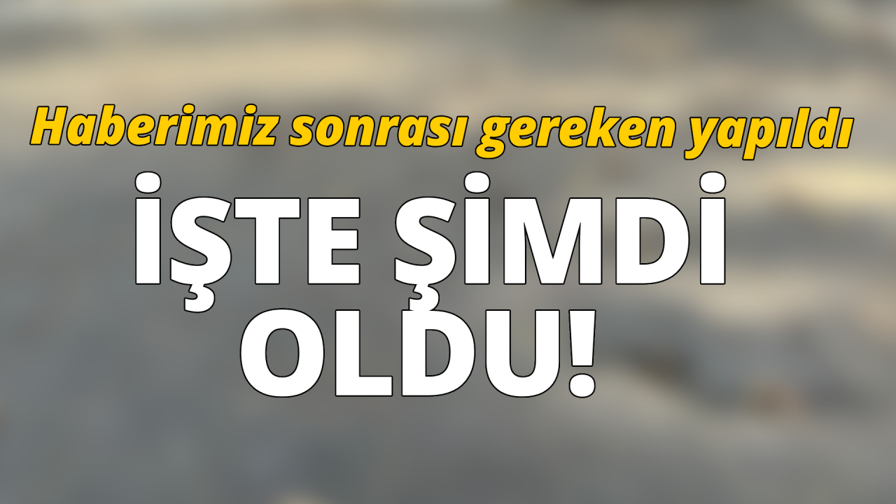Yetkililerden anında müdahale