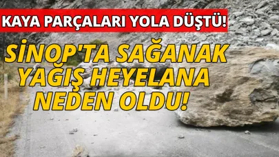 Sağanak yağış, beraberinde heyelanı getirdi