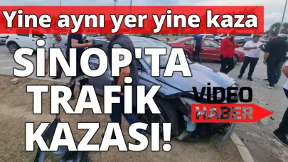 Sinop'ta trafik kazası:Yaralılar var