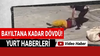 Zavallı kadın kaçamadı