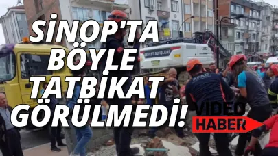 Deprem tatbikatı gerçeğini aratmadı