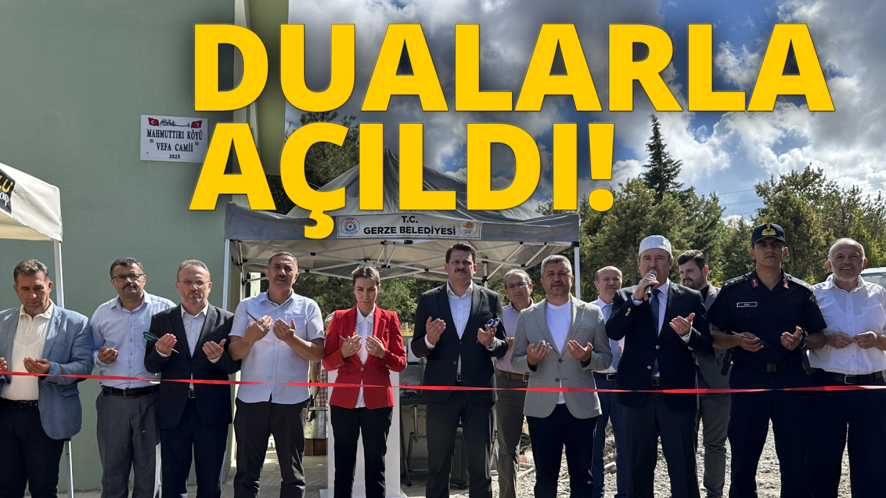 Hayırseverlerin katkılarıyla inşa edilen cami ibadete açıldı
