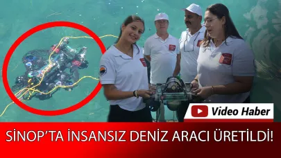 Sinop’ta Yapay zeka destekli denizaltı prototipi suya indirildi