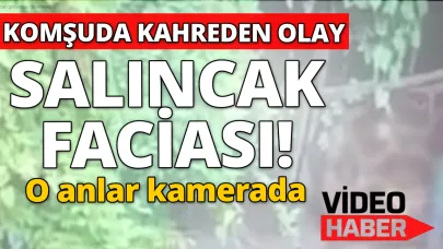 Salıncak ipi boynuna dolanan çocuk feci şekilde can verdi