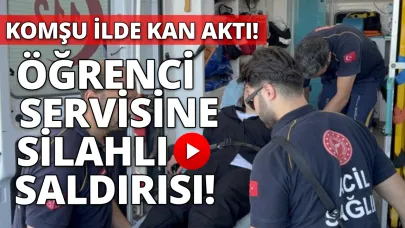 Okula giden servise pompalı dehşeti: 1'i öğrenci 2 yaralı