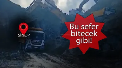 Sinop’ta kritik yolda çalışmalar devam ediyor