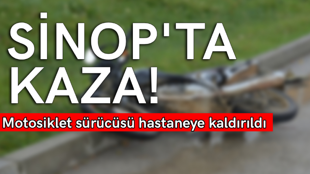Kontrolden çıkan motosiklet devrildi:1 yaralı