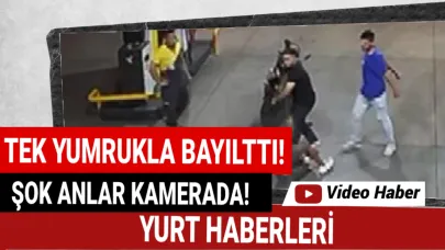 Akaryakıt istasyonunda yumruk dehşeti: 1 ağır yaralı