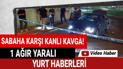 Tartışma silahlı kavgaya döndü:1 ağır yaralı