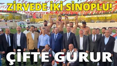Sinoplu pehlivanlar Osmancık’ta çifte gurur yaşattı