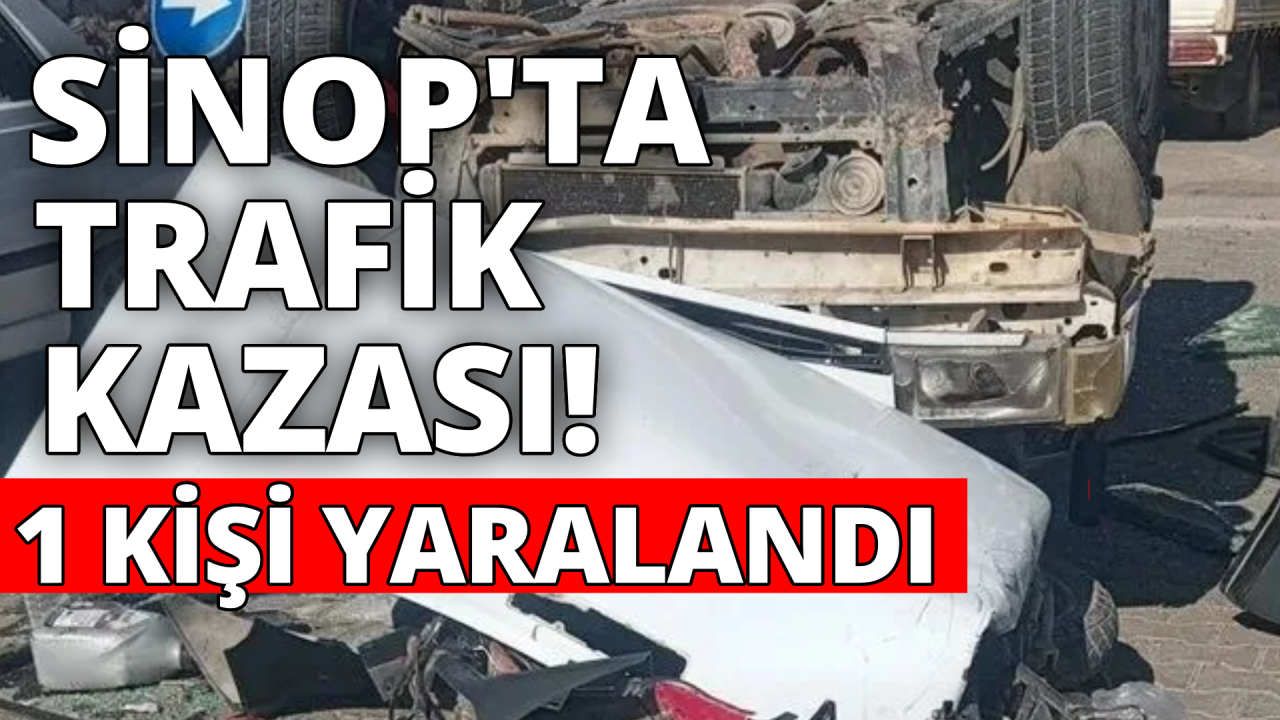 Sinop'ta otomobil sanayi alanına devrildi: 1 yaralı