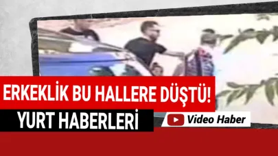 Çocuklarını okula götüren babaya tokat attı