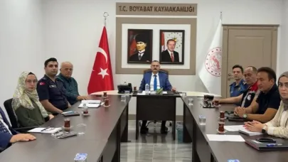Boyabat’ta panayır güvenliği masaya yatırıldı