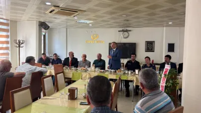 Boyabat'ta şoförler sorunlarını yetkililere aktardı